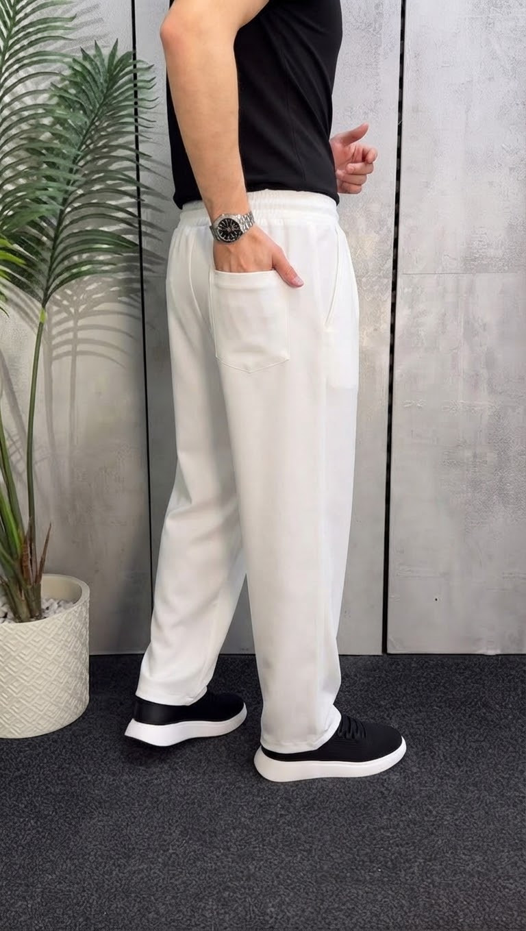 Track Ballon Wide Leg Cotton 100% (مخزن R201)