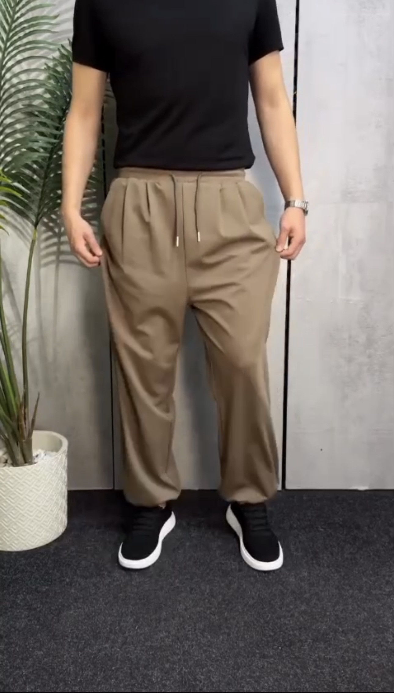 Track Ballon Wide Leg Cotton 100% (مخزن R201)