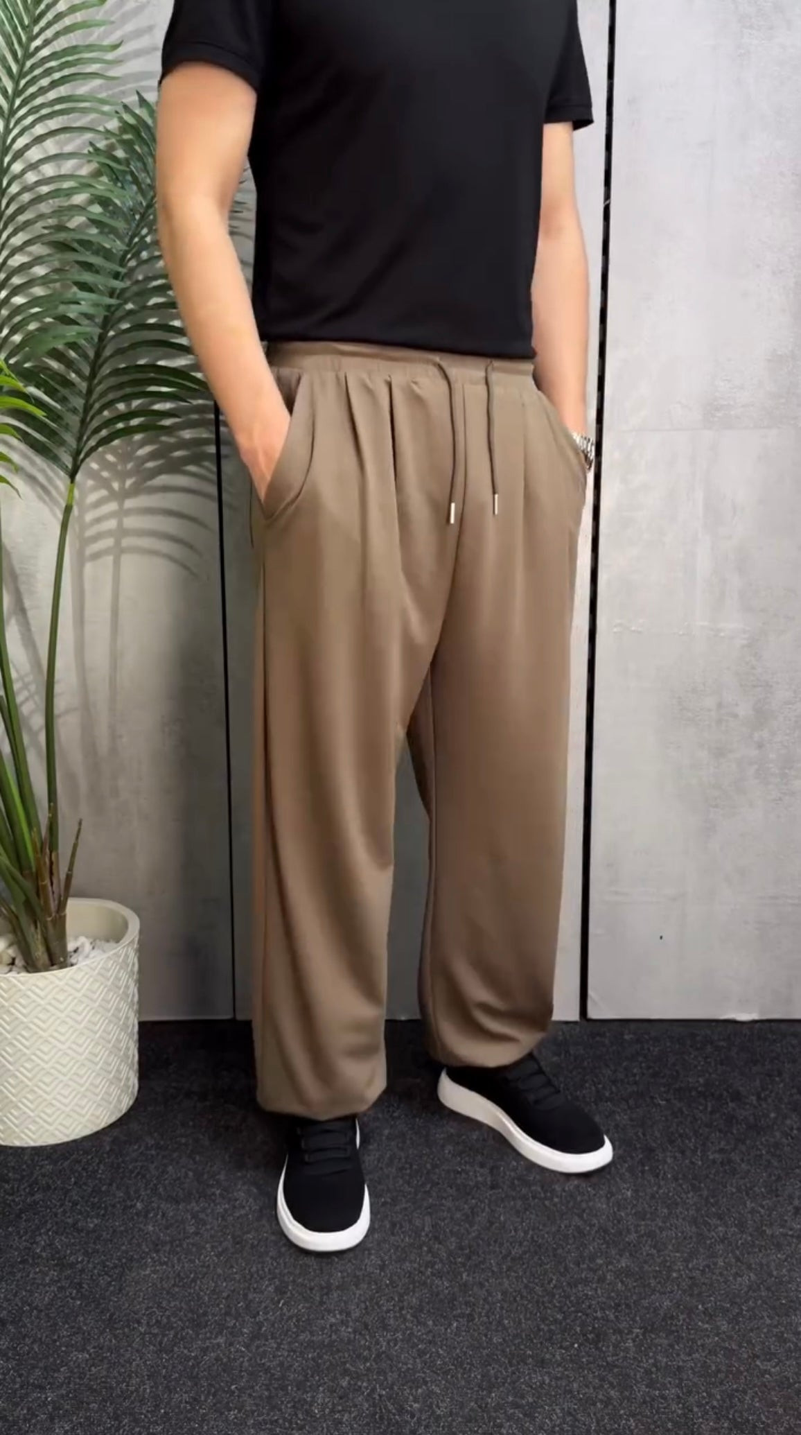 Track Ballon Wide Leg Cotton 100% (مخزن R201)