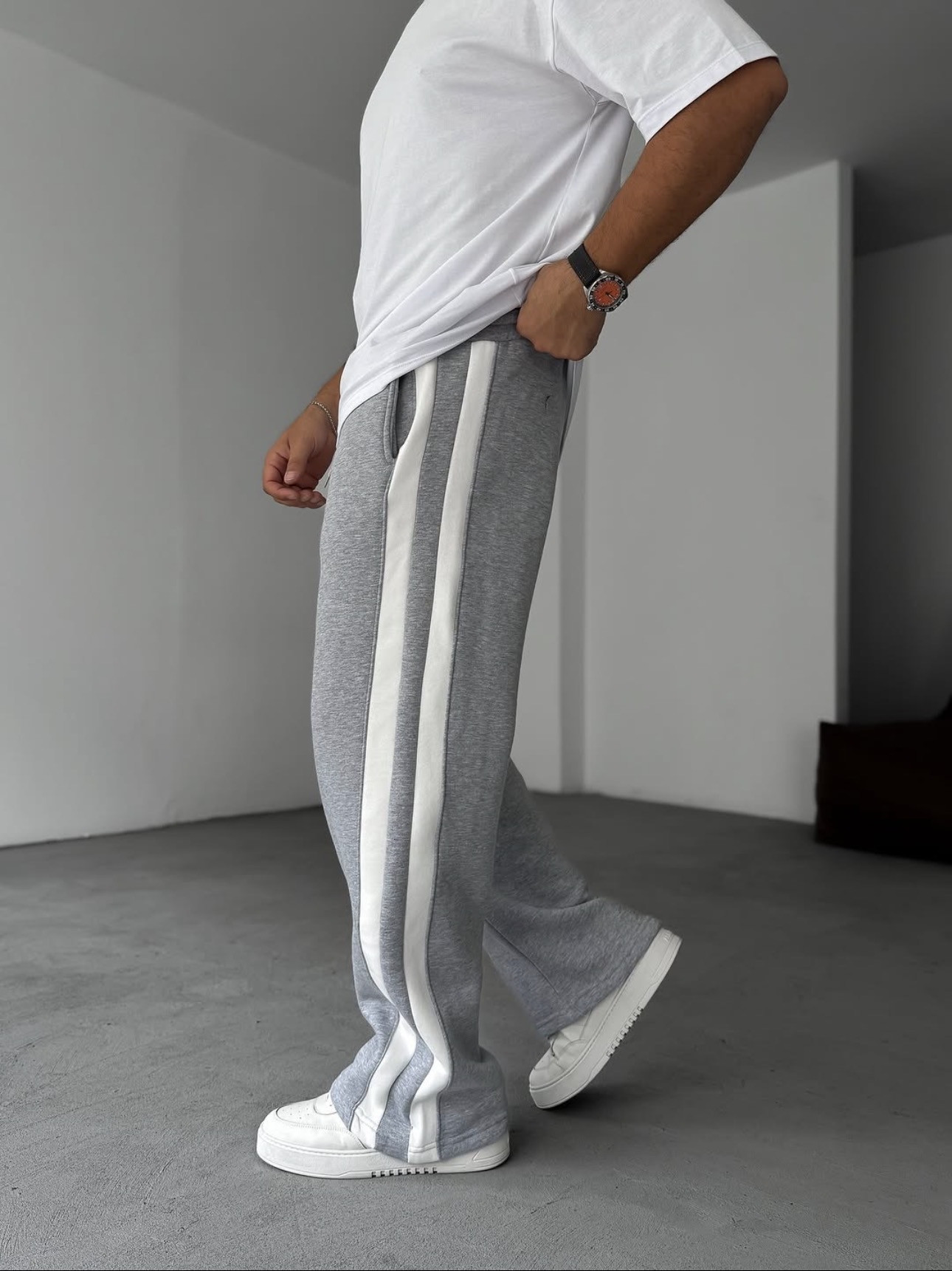 track sweatpants wide leg