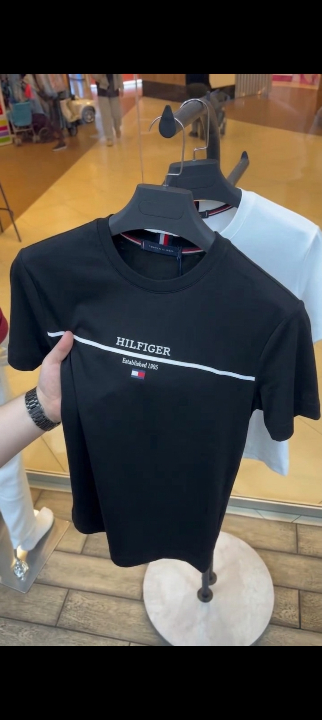 تيشرت HILFIGER  Established 1985 كود ner3 قطن صافي (مخزن 166)