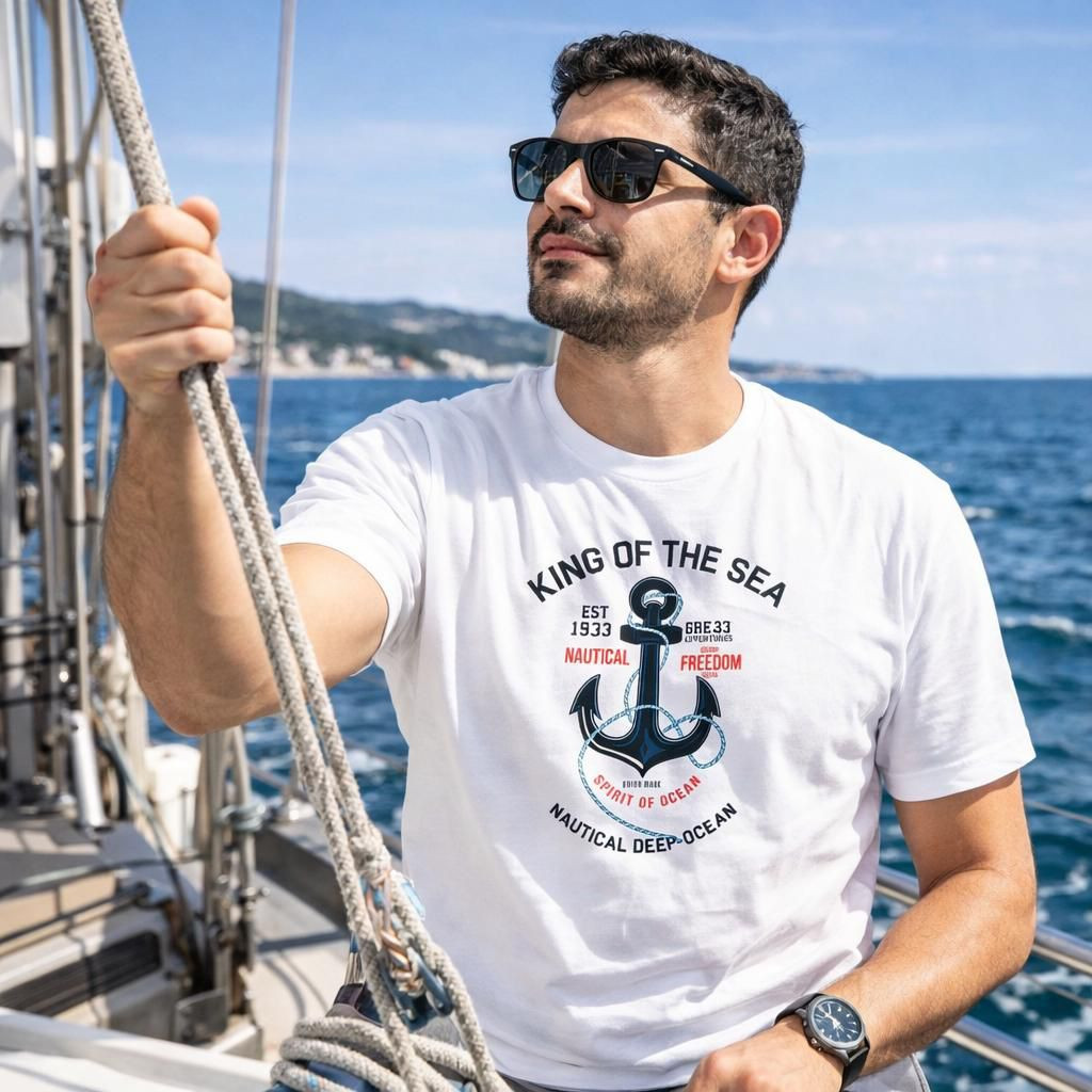 KING OF THE SEA T-Shirt 1041 (مخزن H14)