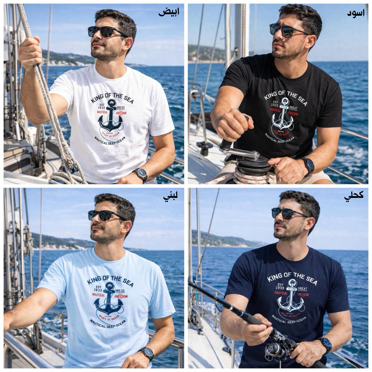 KING OF THE SEA T-Shirt 1041 (مخزن H14)