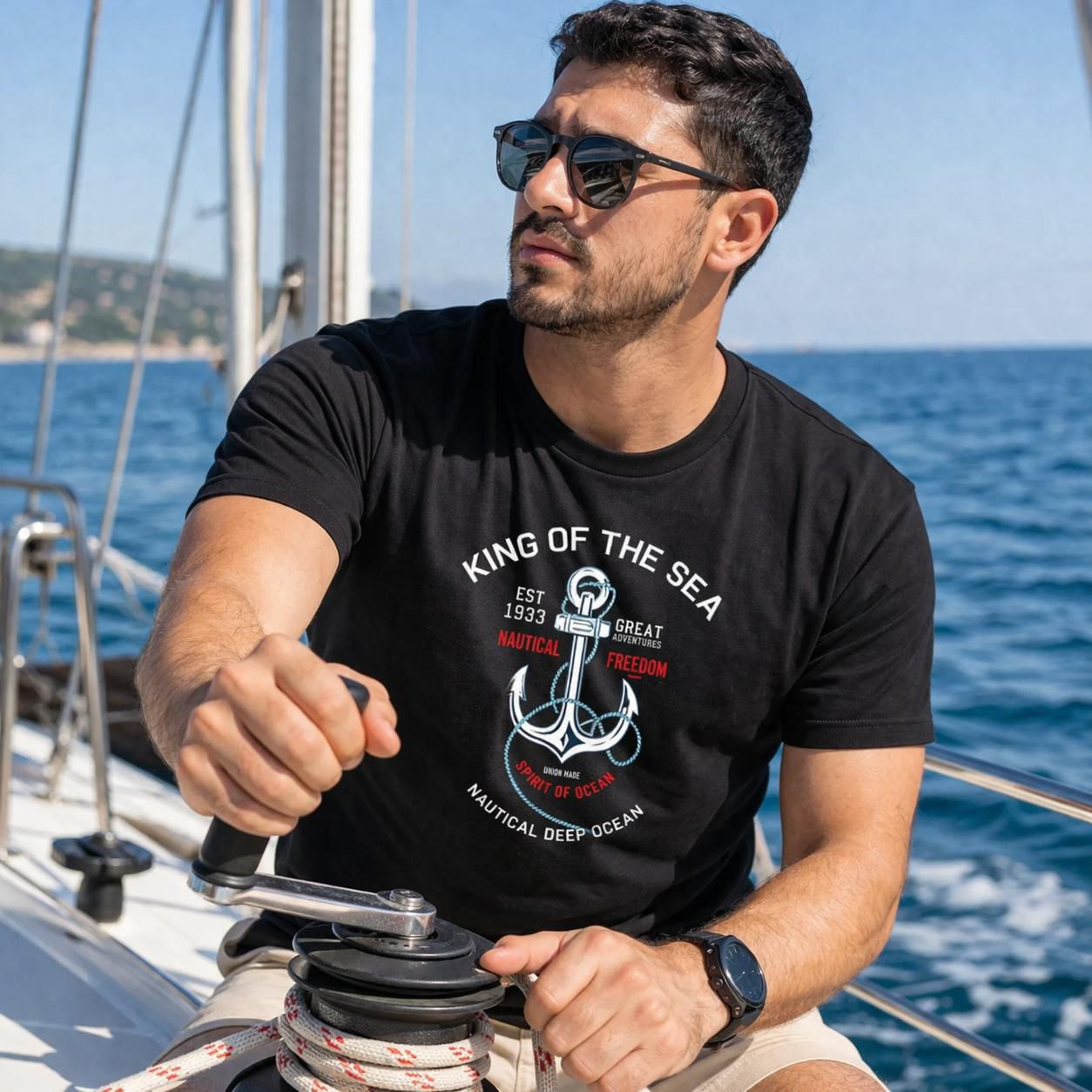 KING OF THE SEA T-Shirt 1041 (مخزن H14)