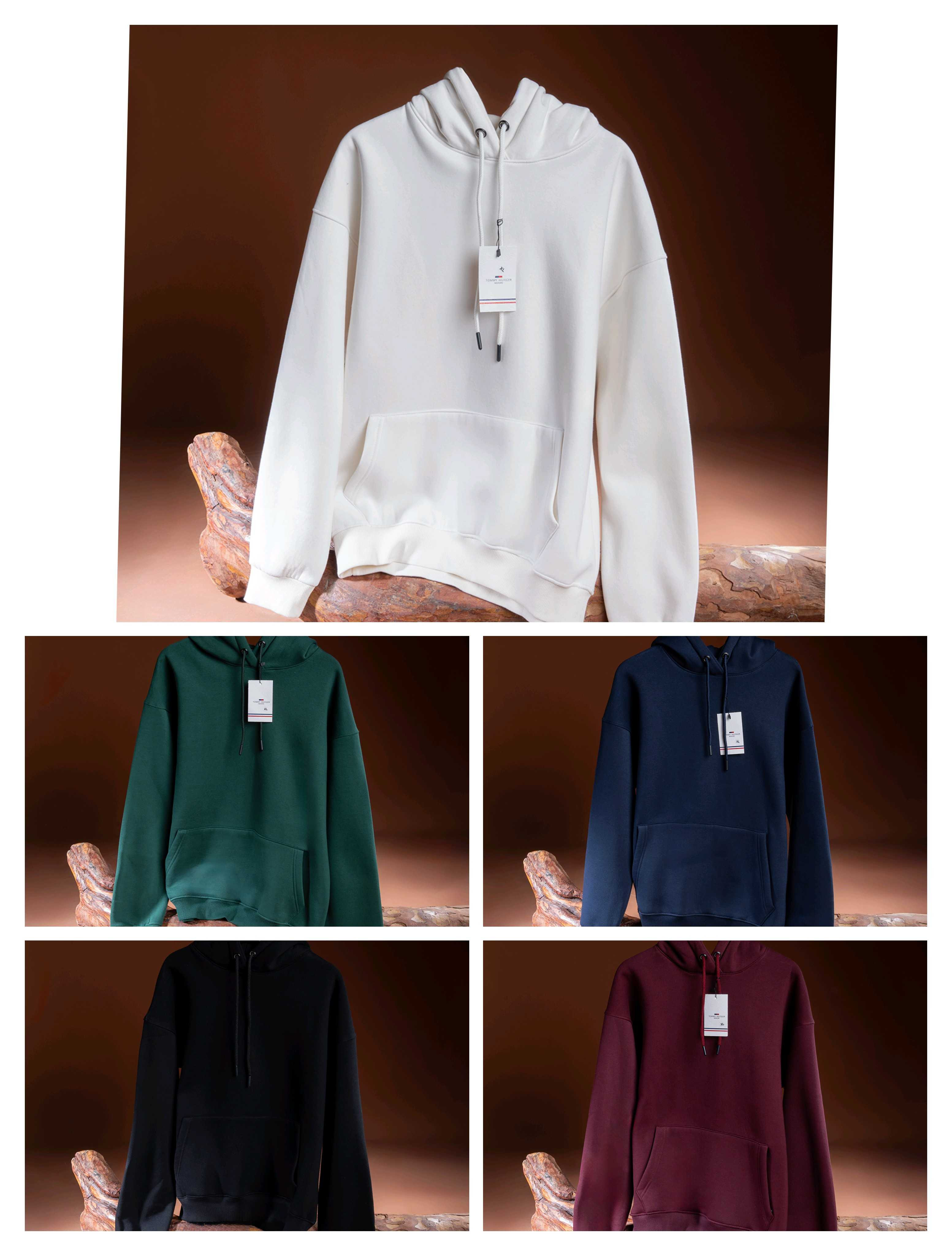 Hoodie CO4 ساده قطن  (مخزن303)