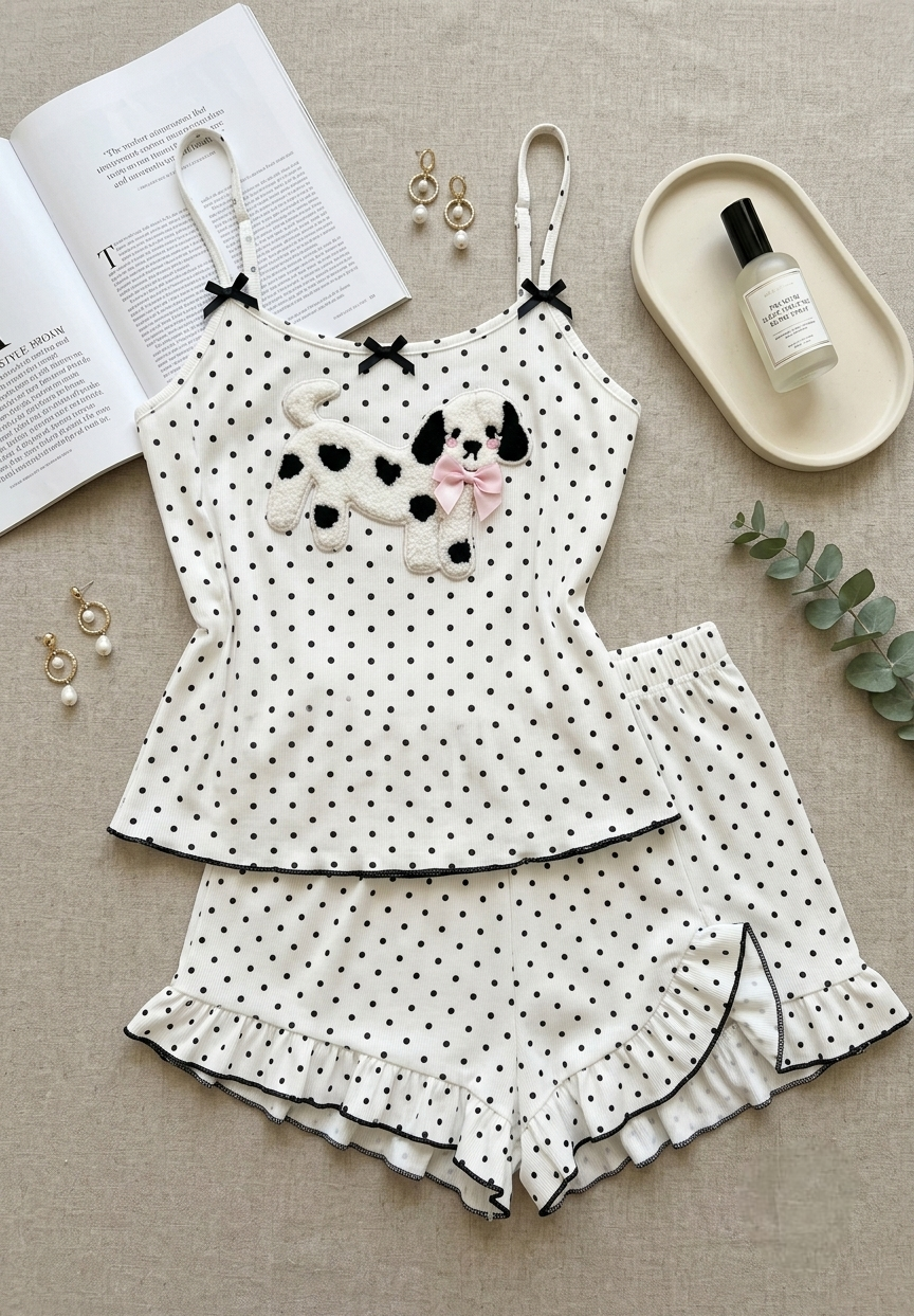 Hot Shorts Polka Dot Set