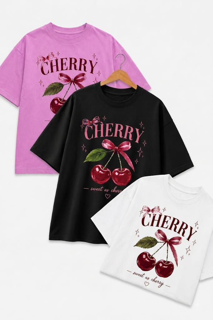 تيشرت بوليفار CHERRY كود Raf8 ( مخزنf19)