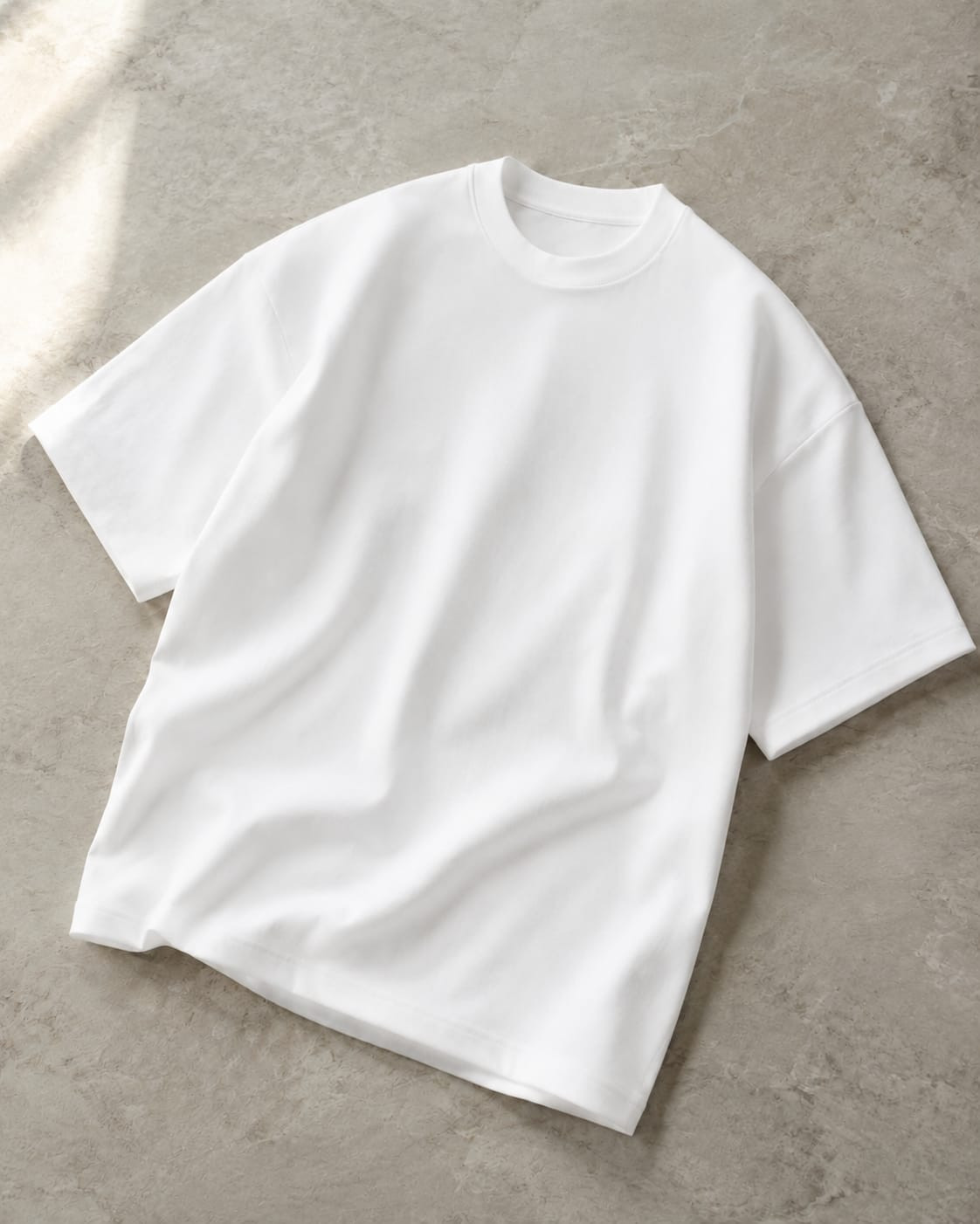 تيشيرت أنترلوك قطن ثقيل Oversized فاخر Unisex