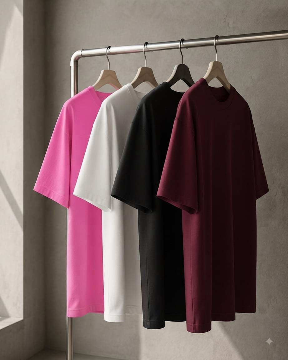 تيشيرت بوليفار قطن Oversized فاخر Unisex